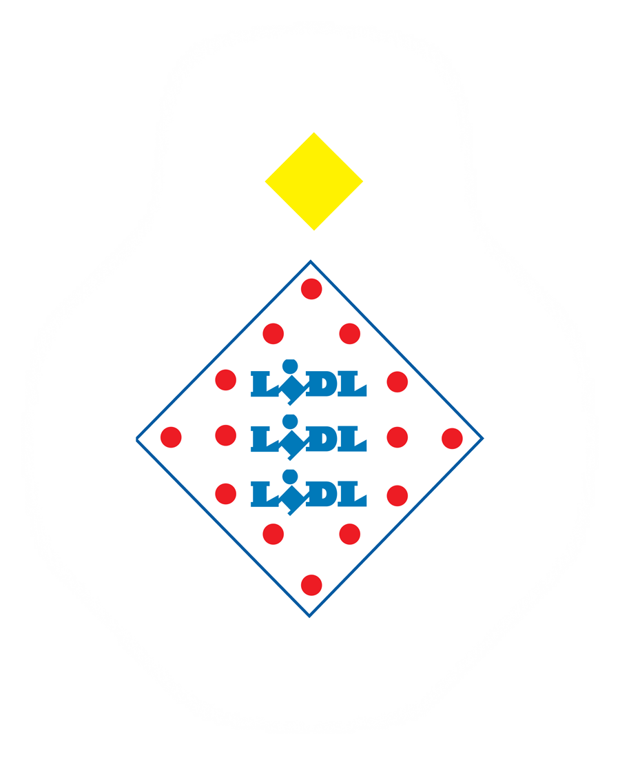 Three Lidls logo